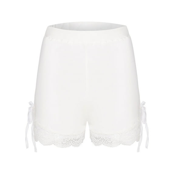 Patlollav Womens Plus Size Basic Slip Bike Shorts Workout Leggings Yoga Shorts Pants