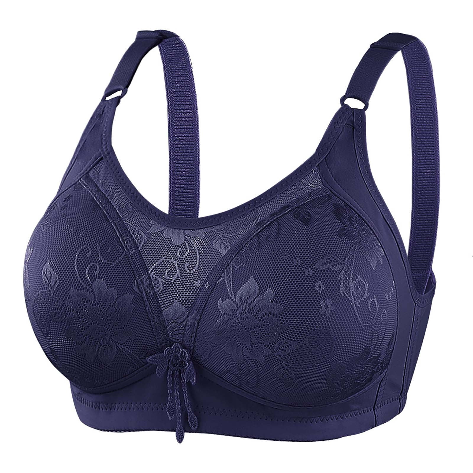 Patlollav Womens Plus Size Bra,Sexy Lace Front Button Shaping Cup ...