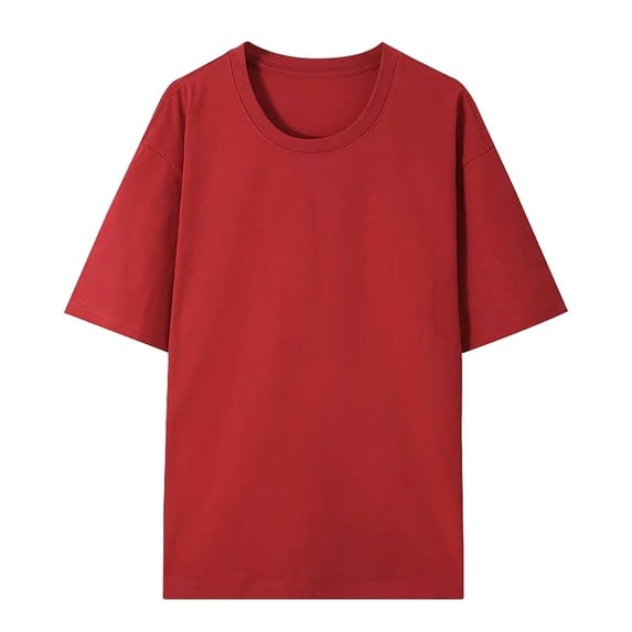 Patlollav Womens Plus Size,Unisex Men And Women's Tops Blouses Summer Tunic Tops Short Sleeve Shirts