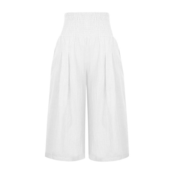 Patlollav Womens Plus Size Pants Loose Wide Leg Pants High Waist Straight Pants