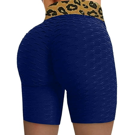 Patlollav Womens Plus Size Women Basic Slip Bike Shorts Compression Workout Leggings Yoga Shorts Pants