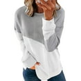 thumbnail image 1 of Patlollav Womens Print Long Sleeve Comfortable Breathable Sweatshirt Gray XXL, 1 of 6