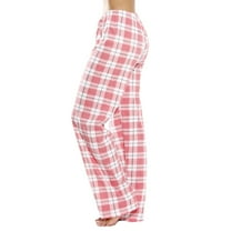 Patlollav Womens,Fashion Women's Plaid Print Sports Casual Home Pants Loose Sweatpants