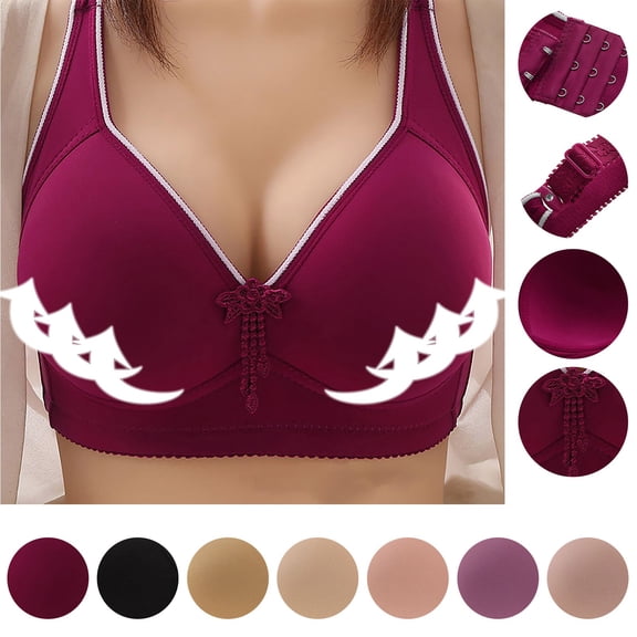 Patlollav Womens Sexy Thin without Steel Ring Plus Size and Comfortable Shoulder Strap Bras