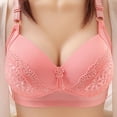 thumbnail image 1 of Patlollav Womens Solid Color Comfortable Hollow Out Perspective Bra Underwear No Rims, 1 of 6