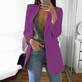 thumbnail image 1 of Pntutb Womens Solid Long Sleeve Office Coat Cardigans Suit Long Jacket Tops, 1 of 6