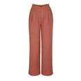 thumbnail image 1 of Patlollav Womens Solid Wide Leg Palazzo Lounge Pants Casual Straight Leg High Waist Stretch Pants, 1 of 6