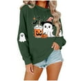 thumbnail image 1 of Halloween Printed Womens Casual Crewneck Sweatshirts Long Sleeve Cute Tunic Tops Loose Fitting Pullover, 1 of 6