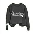 thumbnail image 1 of Patlollav Womens St. Patrick's Day Sweatshirts Tops, 1 of 6