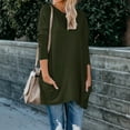 thumbnail image 1 of Patlollav Womens T-Shirt Sexy Fashion Pullover Round Neck Long Sleeve Pocket Tops, 1 of 6