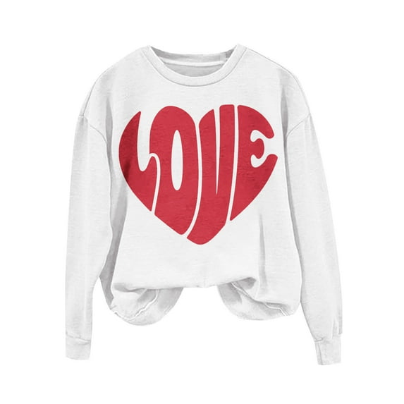Patlollav Womens Valentine's Day Long Sleeve Sweatshirts