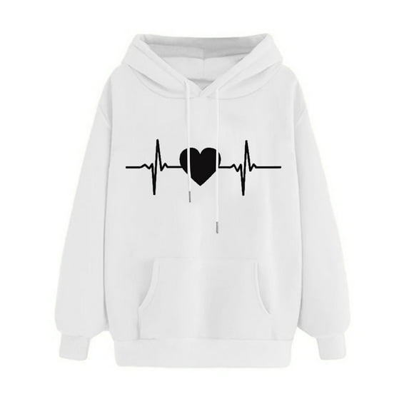 Patlollav Womens Winter Hoodie Sweatshirt Long Sleeve Comfortable Pullover Tops