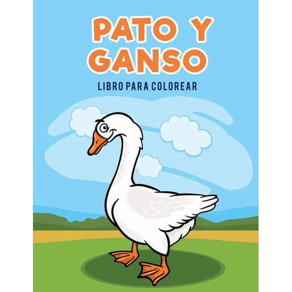 Pato y ganso libro para colorear, (Paperback)