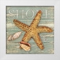 thumbnail image 1 of Paton, Julie 26x26 White Modern Wood Framed Museum Art Print Titled - Beach Shells Starfish, 1 of 4