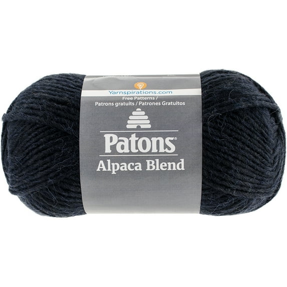 Patons Alpaca Blend Yarn - (5) Bulky Gauge - 3.5oz - Blueprint - Machine Washable For Crochet, Knitting & Crafting