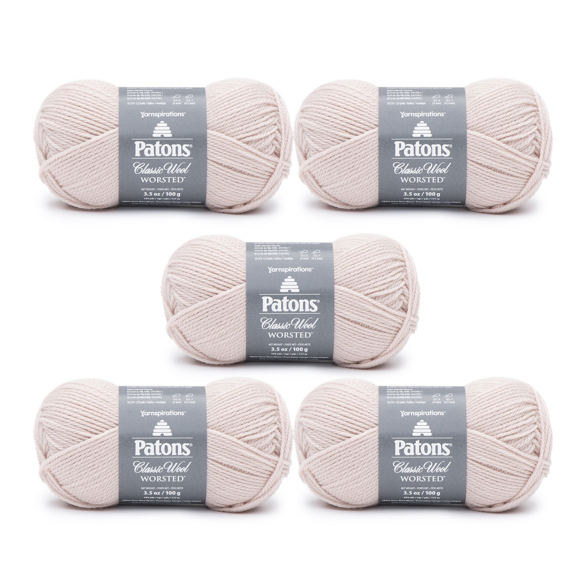 Patons Classic Wool Bulky (5 - Bulky, 100g)