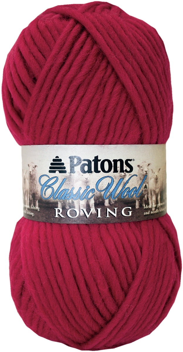 Patons Classic Wool Roving YarnCherry