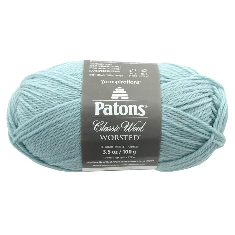 Patons Classic Wool Worsted Yarn Seafoam 3.5oz/100gm