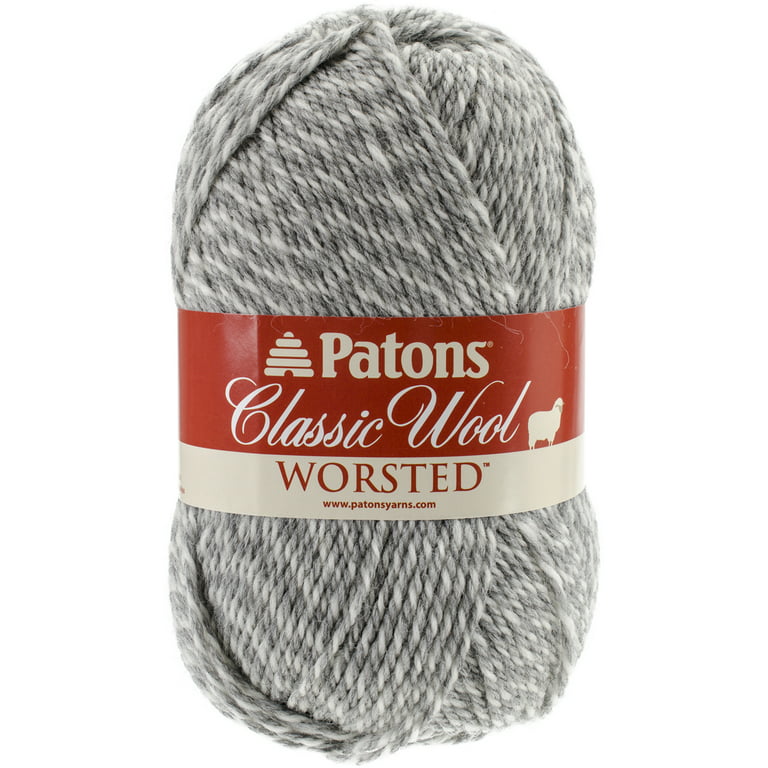 Patons Classic Wool Yarn-Light Grey Marl 