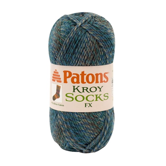 Patons Kroy Socks FX Yarn - Multicolor Yarn for Knitting, Crochet, Weaving, Arts & Crafts - Cascade Colors, Bulk 18 Pack