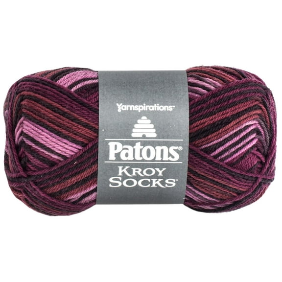 Patons Kroy Socks Yarn-Amethyst Stripes