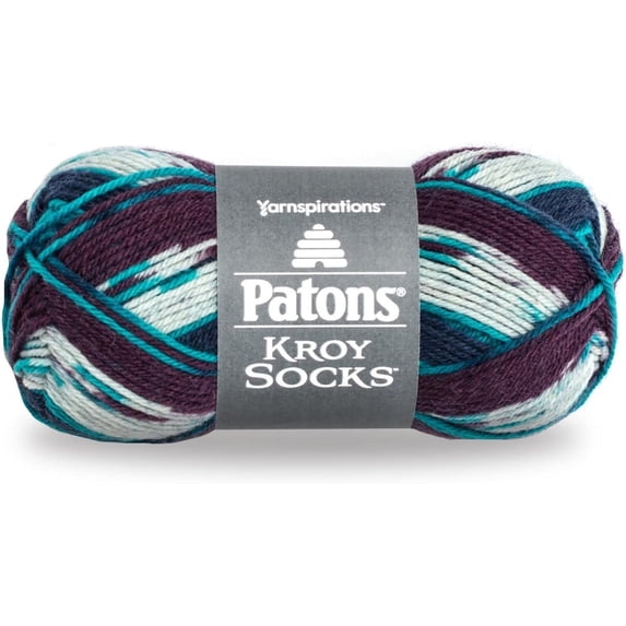Patons Kroy Socks Yarn-Blue Raspberry