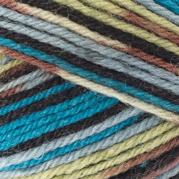 Patons Kroy Socks Yarn-Turquoise Jacquard