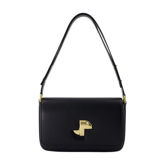 Patou Women's Jp Classic Shoulder Bag - Leather - Black Black