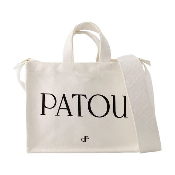 Patou Women's Patou Small Tote Bag - Cotton - Cream Grey