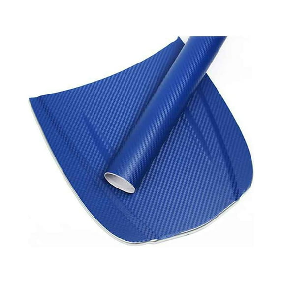 Patpan 3D Fiber Car Film Car Sticker Sheet Roll DIY Decal Decor High Gloss Waterproof Blue
