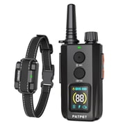 Patpet 2000FT Remote Waterproof LED Dog Training Collar with Shock & Vibration, IPX7 Rated & 99 Levels