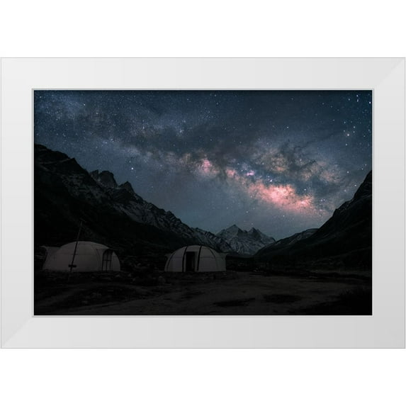 Patra, Suvankar 32x23 White Modern Wood Framed Museum Art Print Titled - Vista Dome