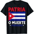 thumbnail image 1 of Patria O Muerte Venceremos Cuban National Slogan Motto Flag T-Shirt, 1 of 5