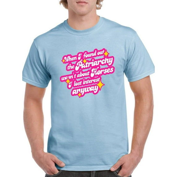 Patriarchy Isn't About Horses T-shirt Men's -SmartPrintsInk Designs