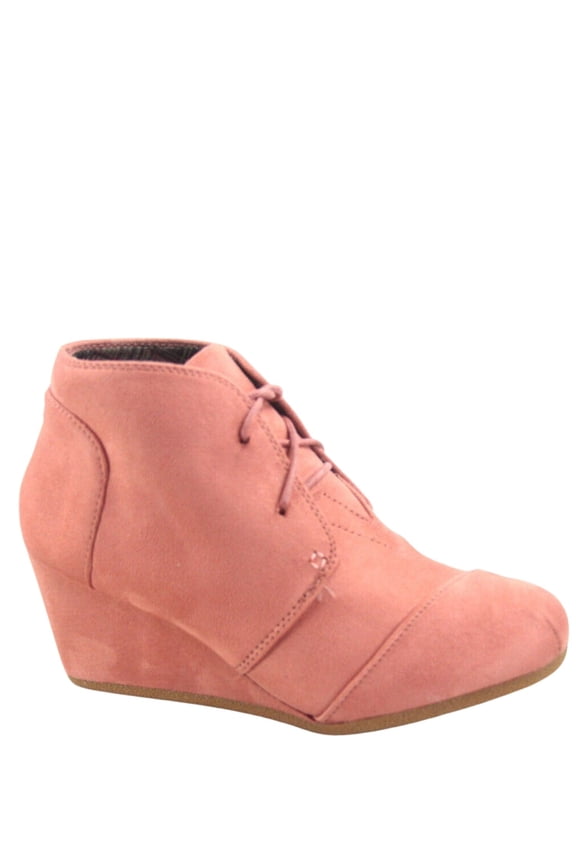 Patricia-1 Women's Casual Oxford Ankle Booties Lace up Low Wedge Shoes