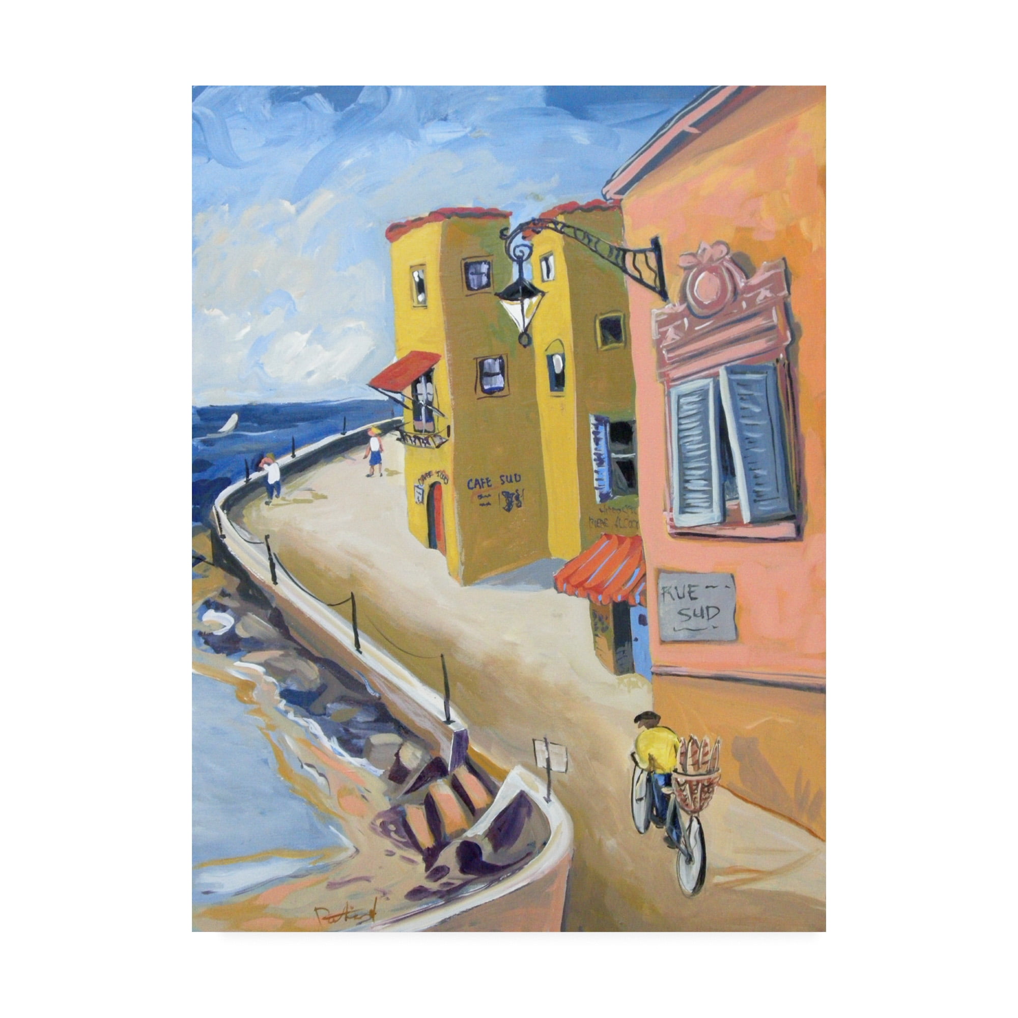 Patricia A. Reed Yellow Orange Coastal Canvas Art, 19" x 14"