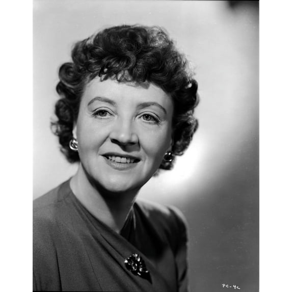 Patricia Collinge Portrait in Black and White Photo Print (8 x 10)