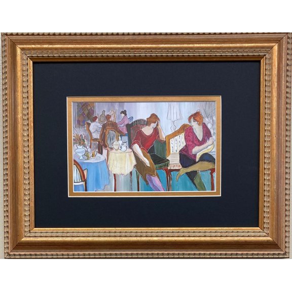 Patricia Govezensky "Cafe Royal" Custom Framed Post-Impressionism New Art Generic