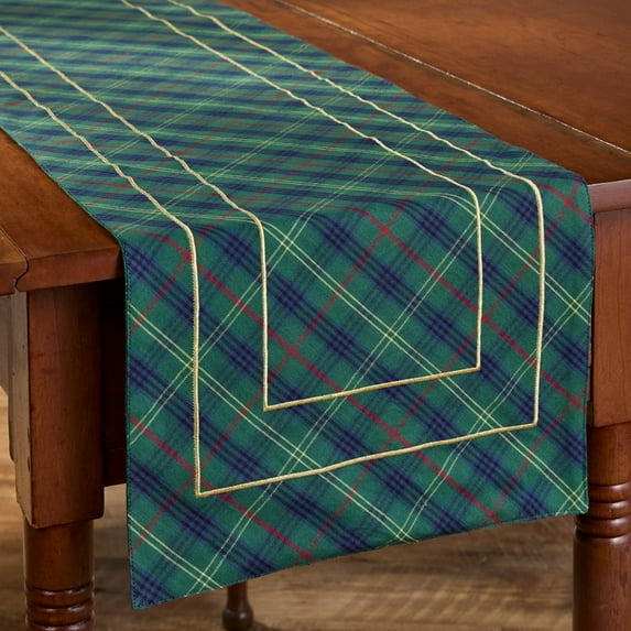 Patricia Heaton Home Macmerry Plaid Table Runner 13" X 54"