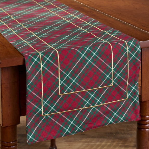 Patricia Heaton Home Saint Nicholas Tartan Table Runner 13" X 54"
