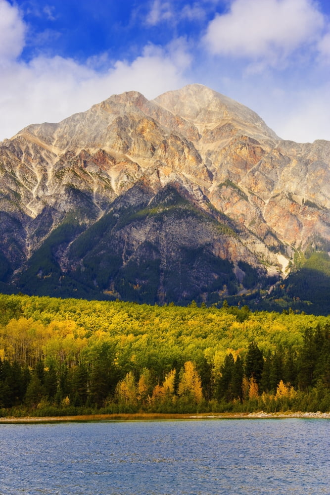 Patricia Lake And Pyramid Mountain Jasper National Park Alberta Canvas Art - Yves Marcoux Design Pics (11 x 17)