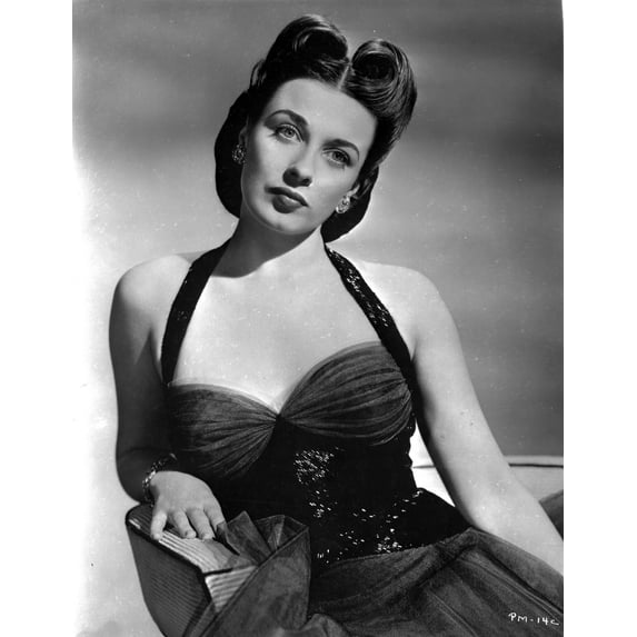 Patricia Morrison Seated in Halter Dress Photo Print (8 x 10)