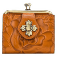 thumbnail image 1 of Patricia Nash Casella Leather Bifold Wallet (Cognac Rosetool), 1 of 2