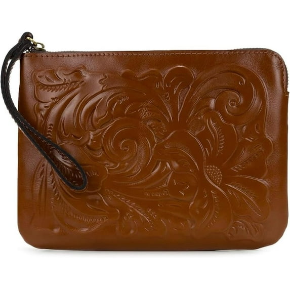 Patricia Nash Cassini Wristlet, Florence Tan Tooled