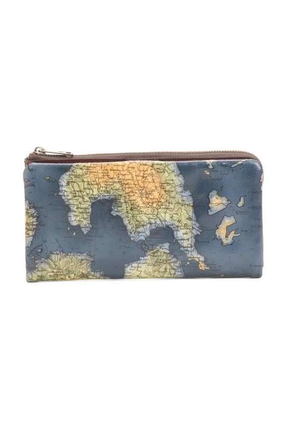 Greek Map Continental Wallet