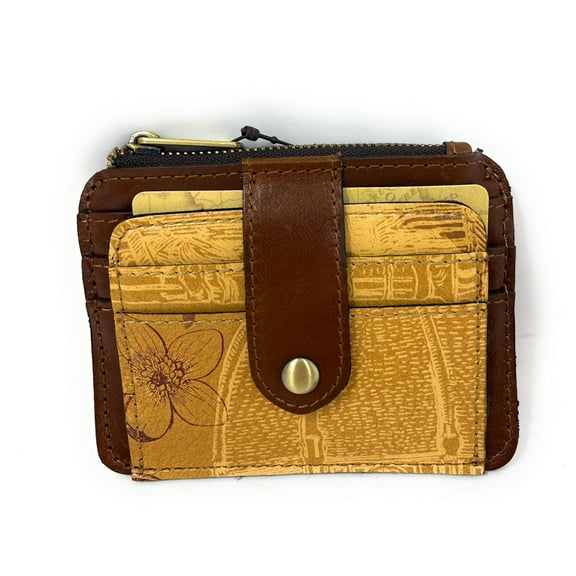 Patricia Nash Leather Cassis ID Card Case Wallet, Italian Sketchbook