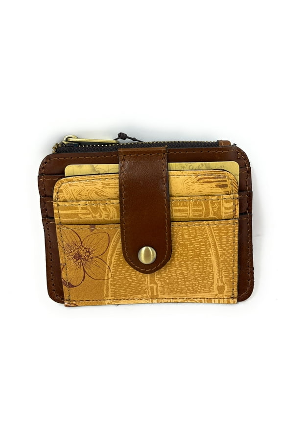 Leather Cassis ID Card Case Wallet, Italian Sketchbook