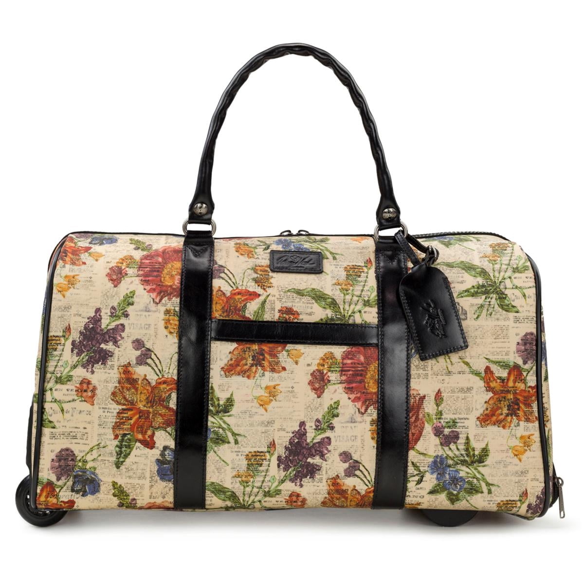 Patricia Nash Luggage AVOLA Trolley Weekender Wheeled Duffel Bag