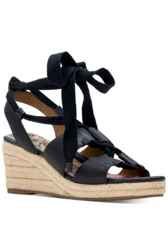 | Riva Wedge Sandals | Black | Size 11