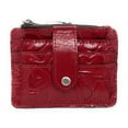 thumbnail image 1 of Patricia Nash Tooled Leather Cassis ID Card Case Wallet, Lava, 1 of 3